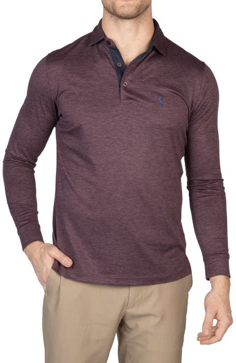 Long Sleeve Performance Knit Polo