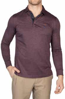TailorByrd Long Sleeve Performance Knit Polo