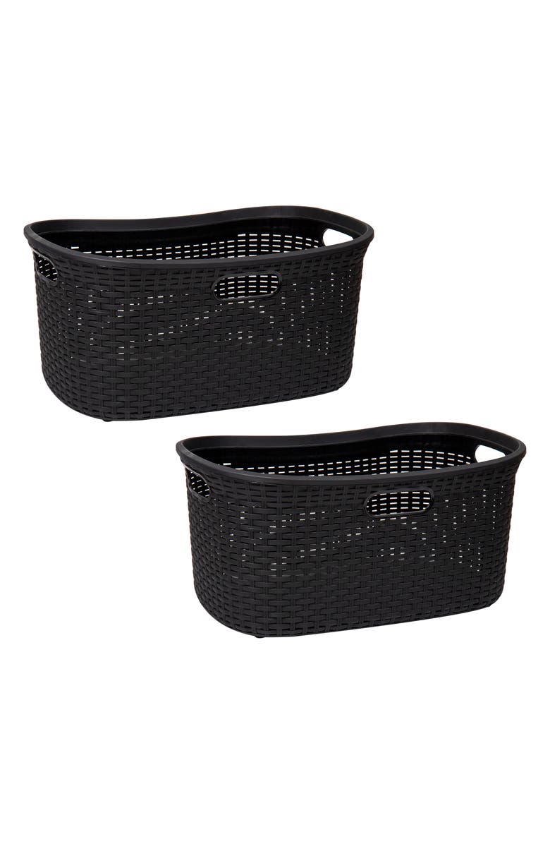 MIND READER 2 Piece Laundry Basket Set, Main, color,