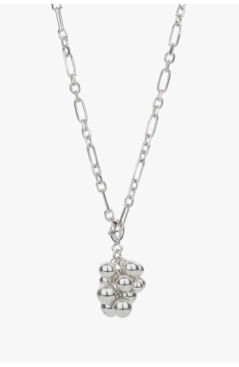 Bearfruit Jewelry Sterling Silver Isabelle Cluster Pendant Chain Necklace, Main, color, Silver