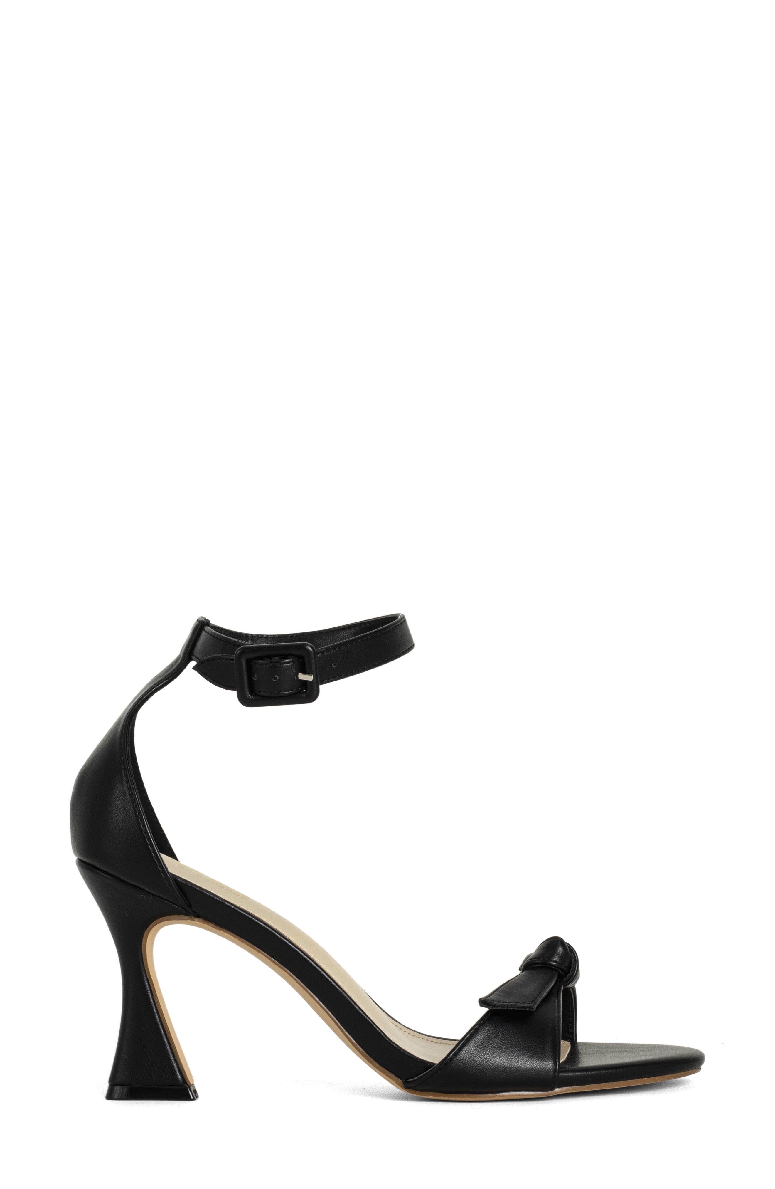 SHUSHOP Emelie Ankle Strap Sandal, Alternate, color, Black