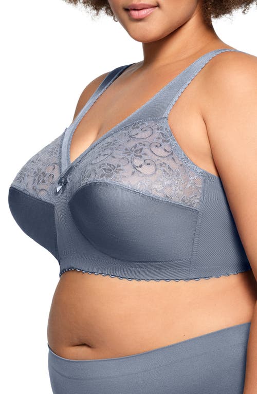 Glamorise Plus Size Full Figure Magiclift Original Support Wire Free Bra 1000 In Gray