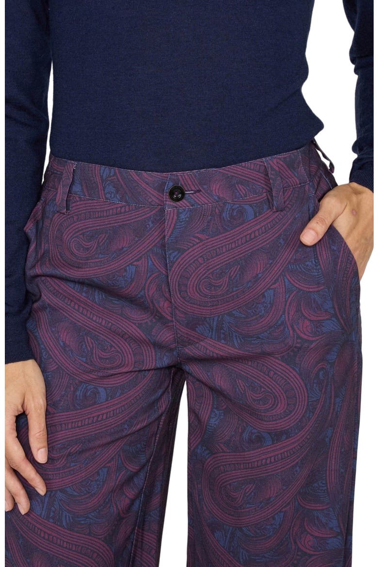Phoebe Wide Leg Tailored Pant, Alternate, color, Badalona Plum