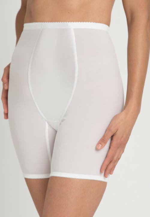 Secret Solutions High-waist Power Mesh Long Leg Shaper In Neutral