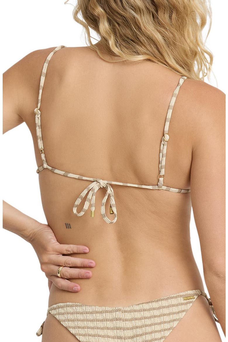 Wavey Daze Teagan Bralette Bikini Top, Alternate, color, COBBLESTONE