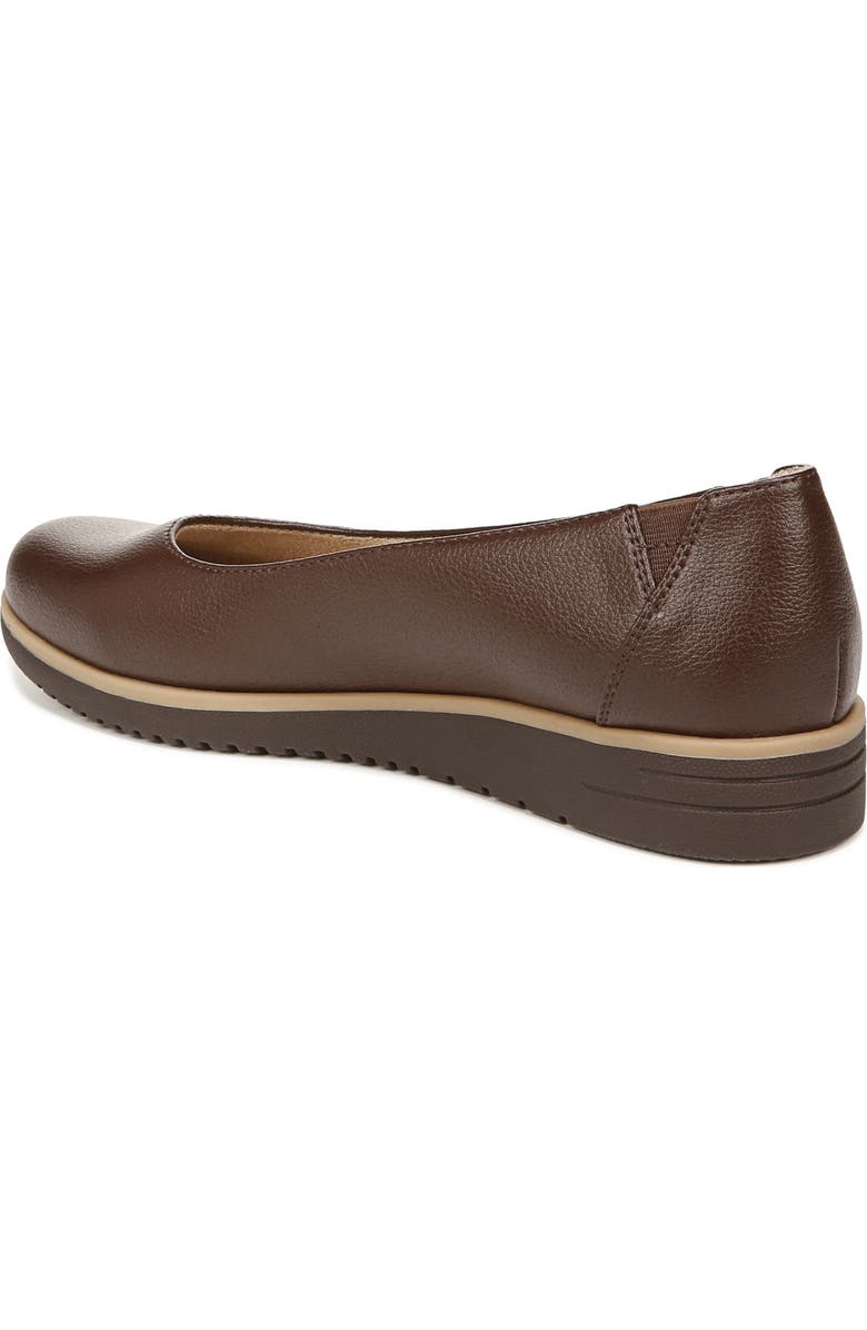 SOUL NATURALIZER Idea Ballet Wedge Slip-On Flat - Wide Width Available, Alternate, color, Coffee Brown