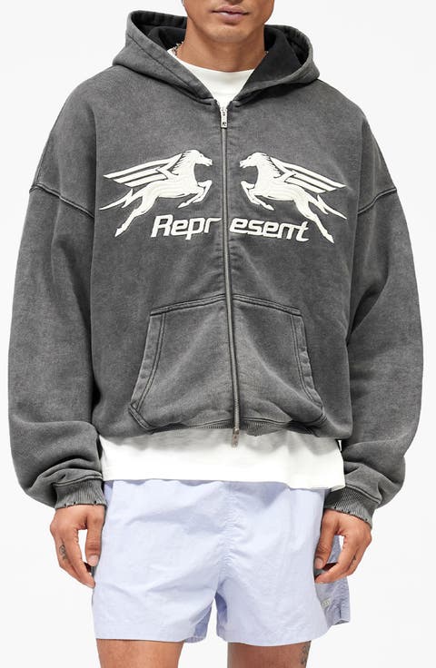 Pegasus Graphic Zip Hoodie