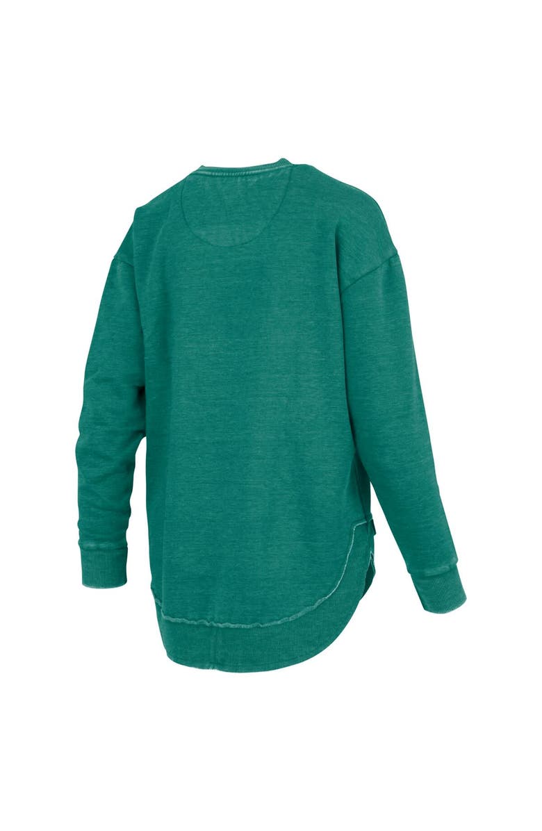 PRESSBOX Women's Pressbox Green Michigan State Spartans Westin Poncho V-Neck Pullover Sweatshirt, Alternate, color, Green