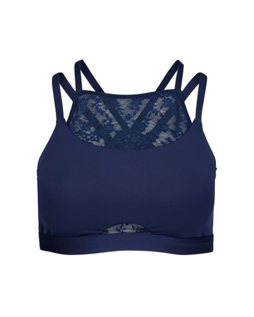 Adore Me Mari Sports Bra In Dark Blue