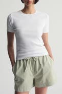 Brooklyn Industries Rib Stretch Cotton T-Shirt