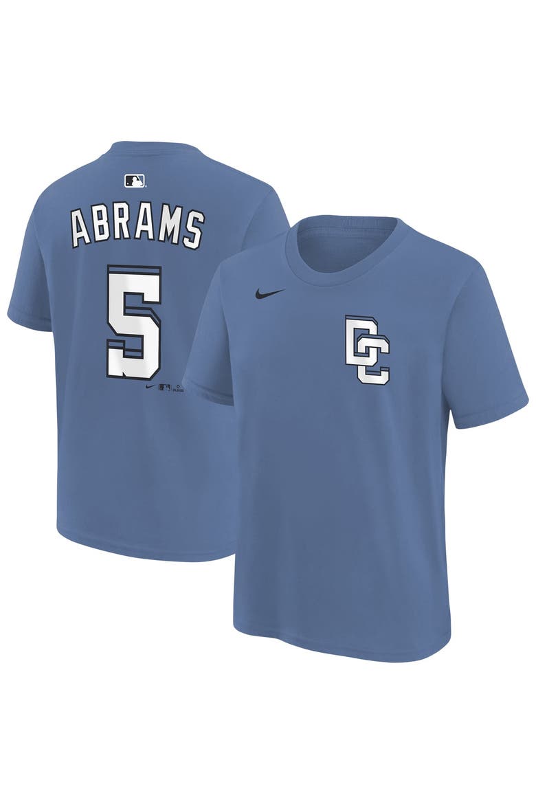 Youth Nike CJ Abrams Blue Washington Nationals City Connect Name & Number T-Shirt, Main, color, Blue