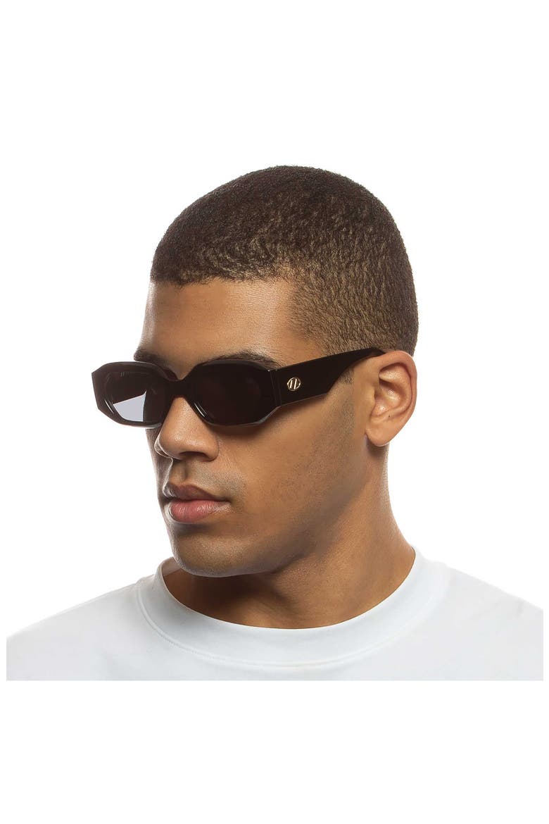 Slaptrash 54mm Oval Sunglasses, Alternate, color, BLACK / SMOKE MONO