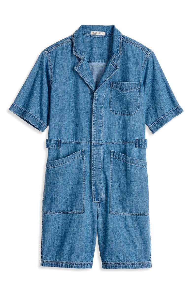 Alex Mill Standard Denim Romper, Alternate, color,