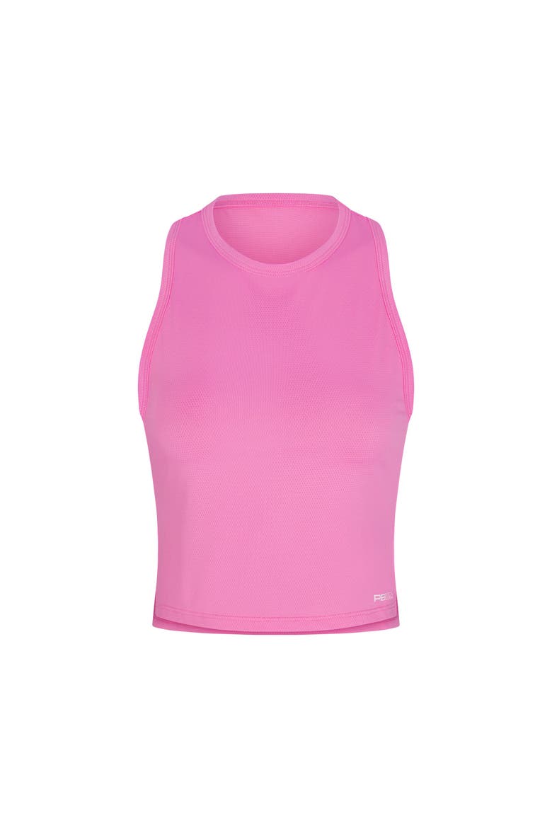 Cropped Racer Back Tank, Main, color, Pink