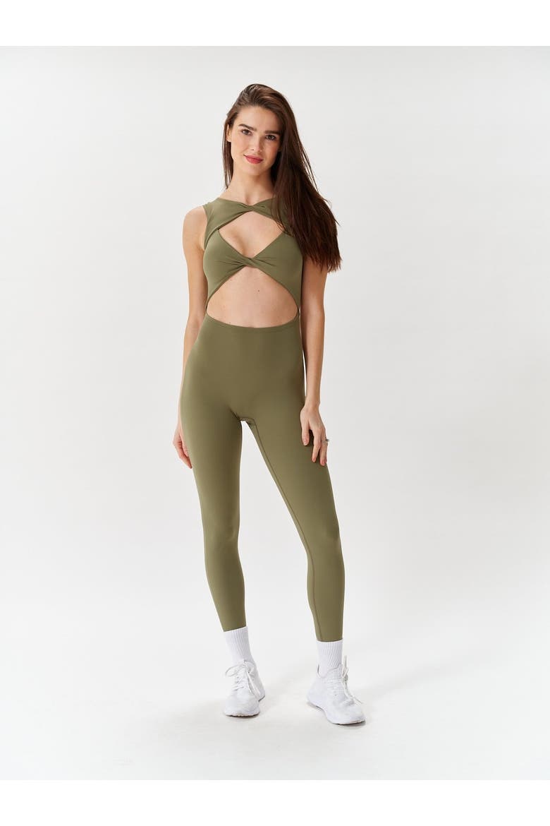 Peek-a-Boo Jumpsuit, Main, color, Olive