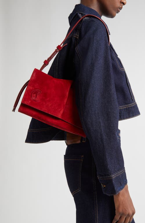 Christian Louboutin Small Baggy Suede Shoulder Bag