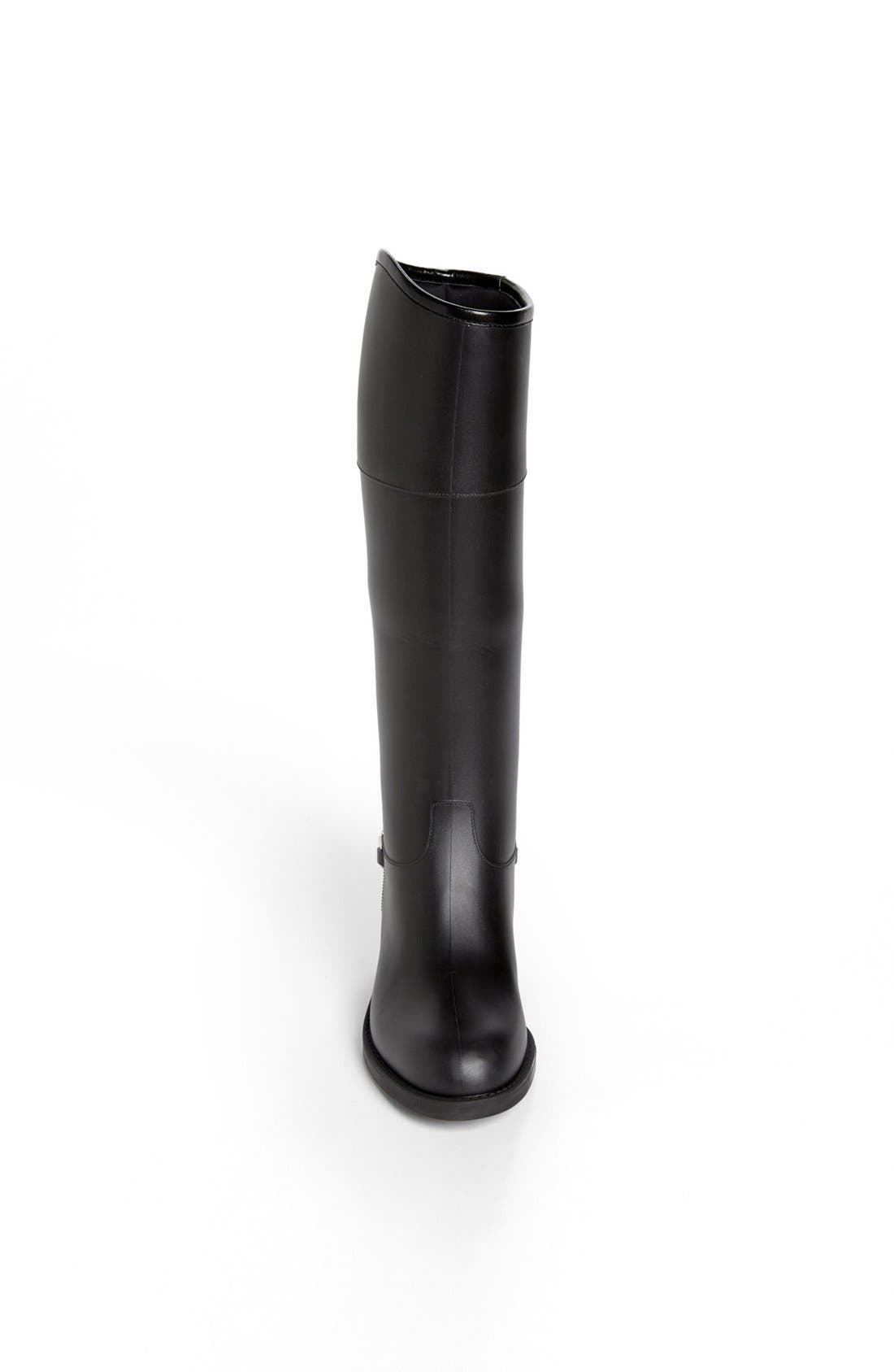 Gucci Rubber Waterproof Rain Boot, Alternate, color, 