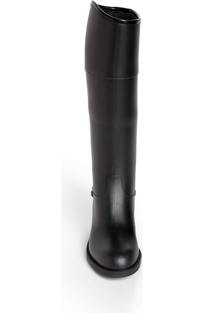 Gucci Rubber Waterproof Rain Boot, Alternate, color,