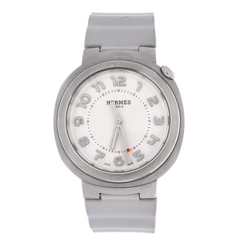 Cut Automatic Watch Stainless Steel and Rubber 36