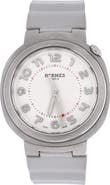 Pre-Owned Hermes Cut Automatic Watch Stainless Steel and Rubber 36