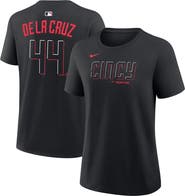 Nike Women's Nike Elly De La Cruz Black Cincinnati Reds Name & Number T-Shirt