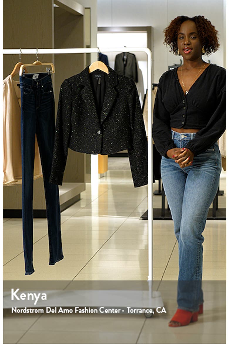 Metallic Crop Double Breasted Blazer video