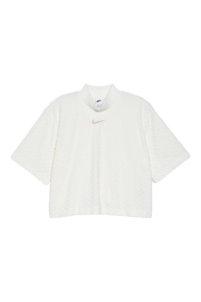 Sportswear Everyday Modern Mock Neck Top, Alternate, color, SAIL/ HEMP