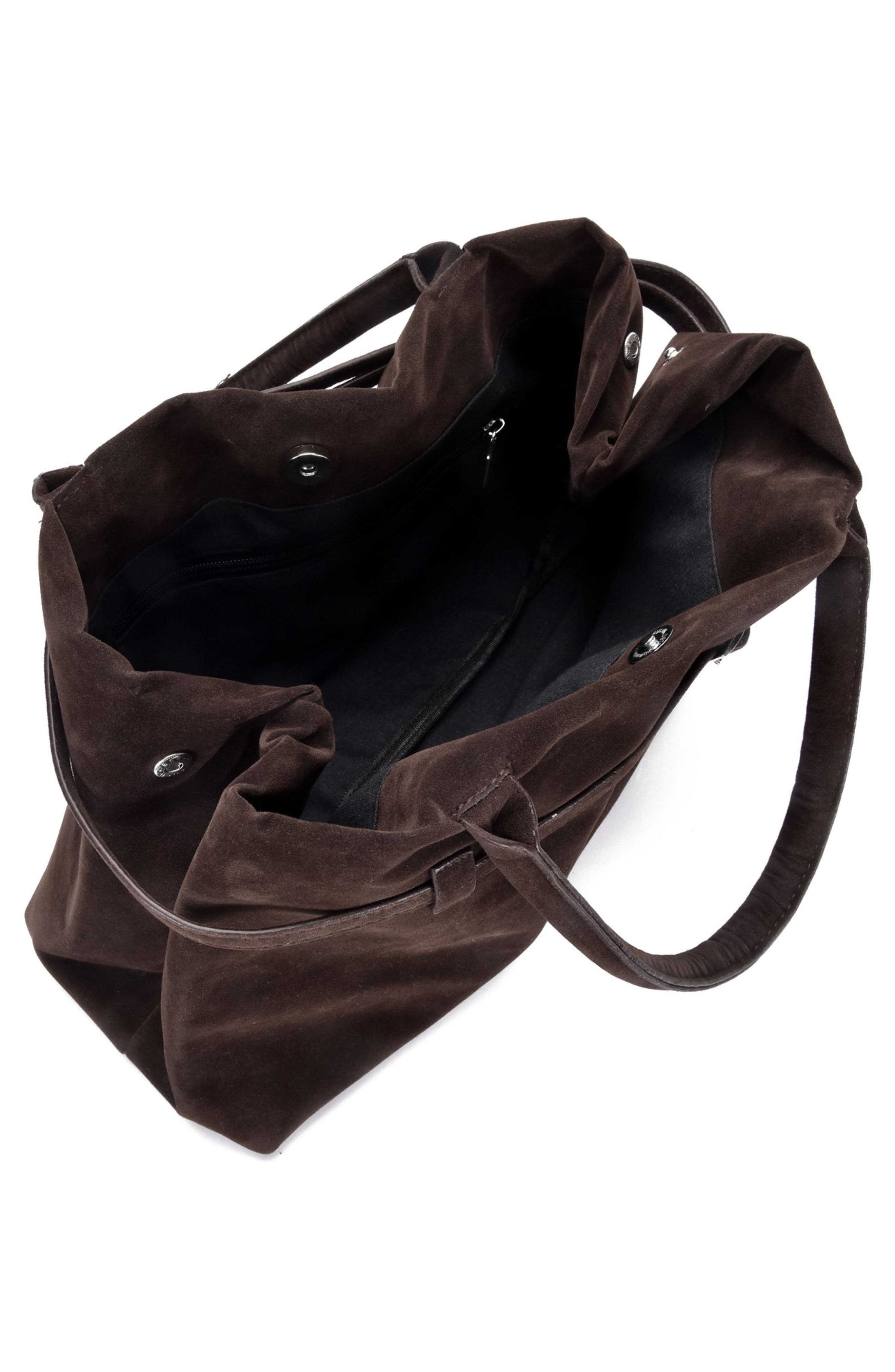 Adornia Belted Tote Bag, Alternate, color, Brown