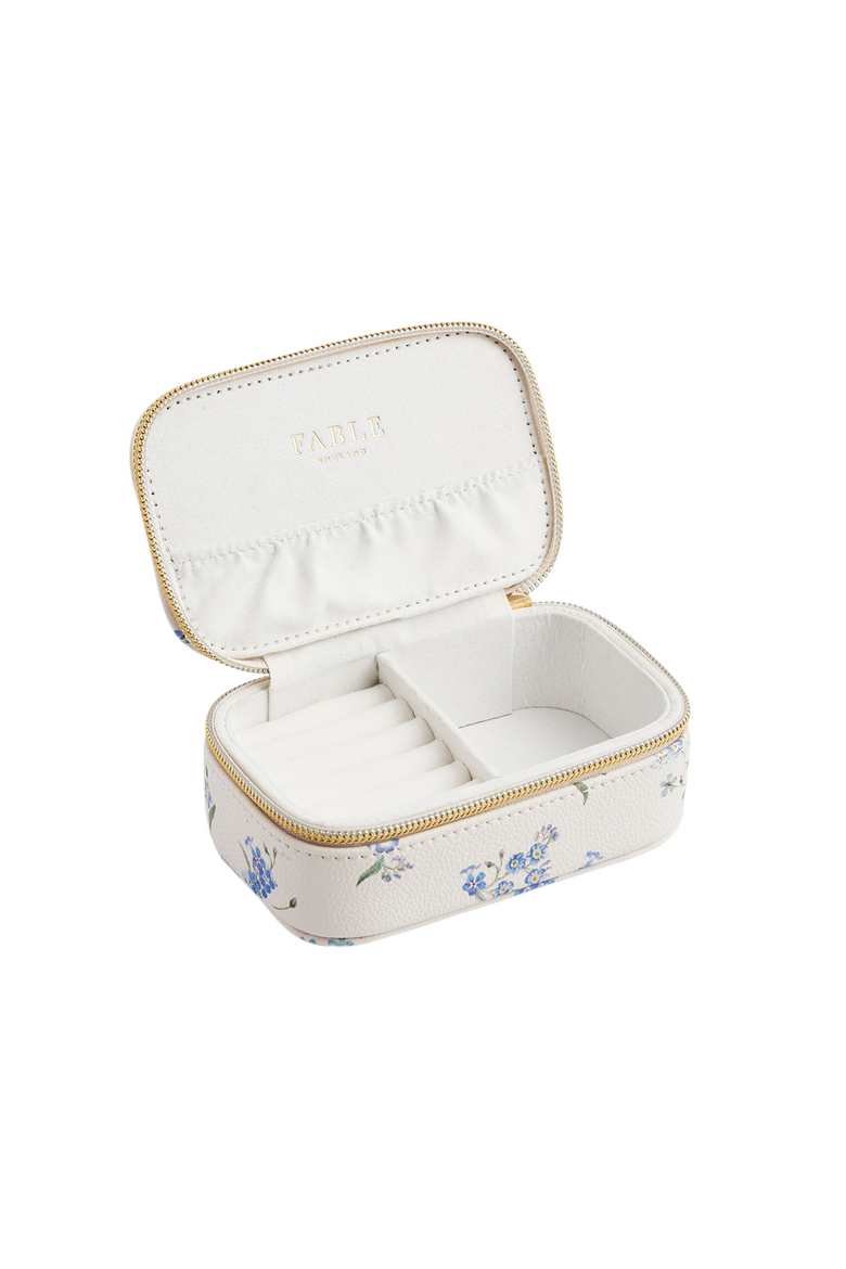 Floral Jewellery Box Small, Alternate, color, Light Beige