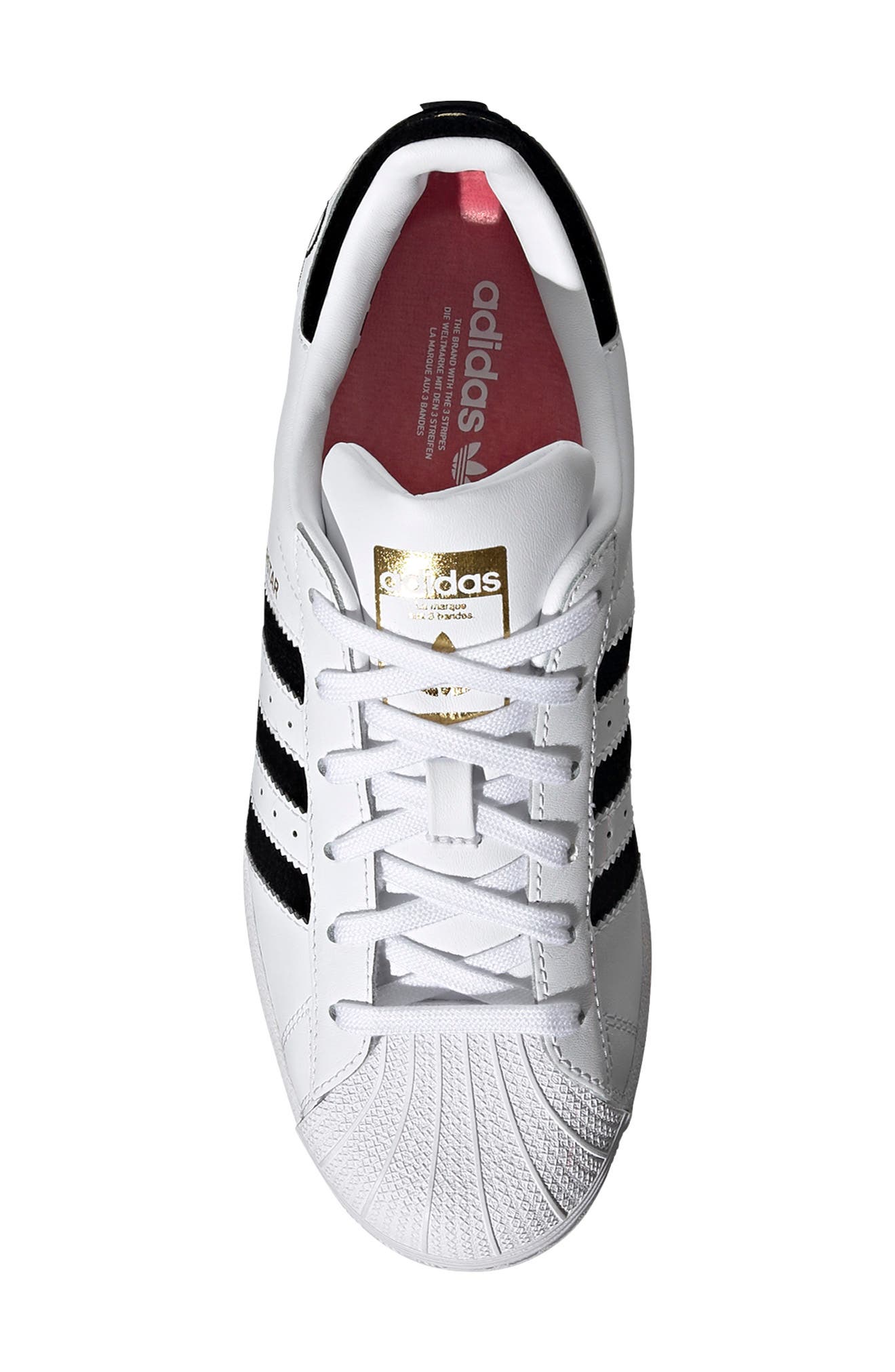 adidas Superstar Embroidered Valentines Sneaker, Alternate, color, 