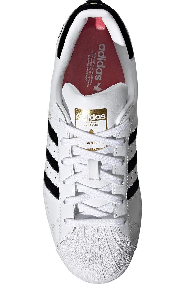 adidas Superstar Embroidered Valentines Sneaker, Alternate, color,