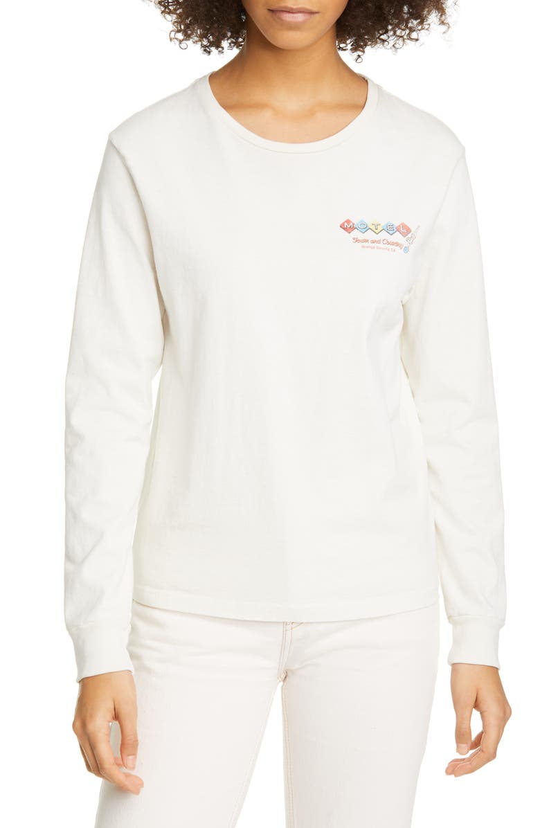 Re/Done '90s Motel Long Sleeve Graphic Tee, Main, color, 