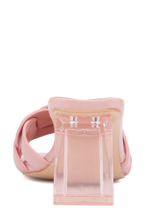Torgeis Ela Woven Slide Sandal In Blush