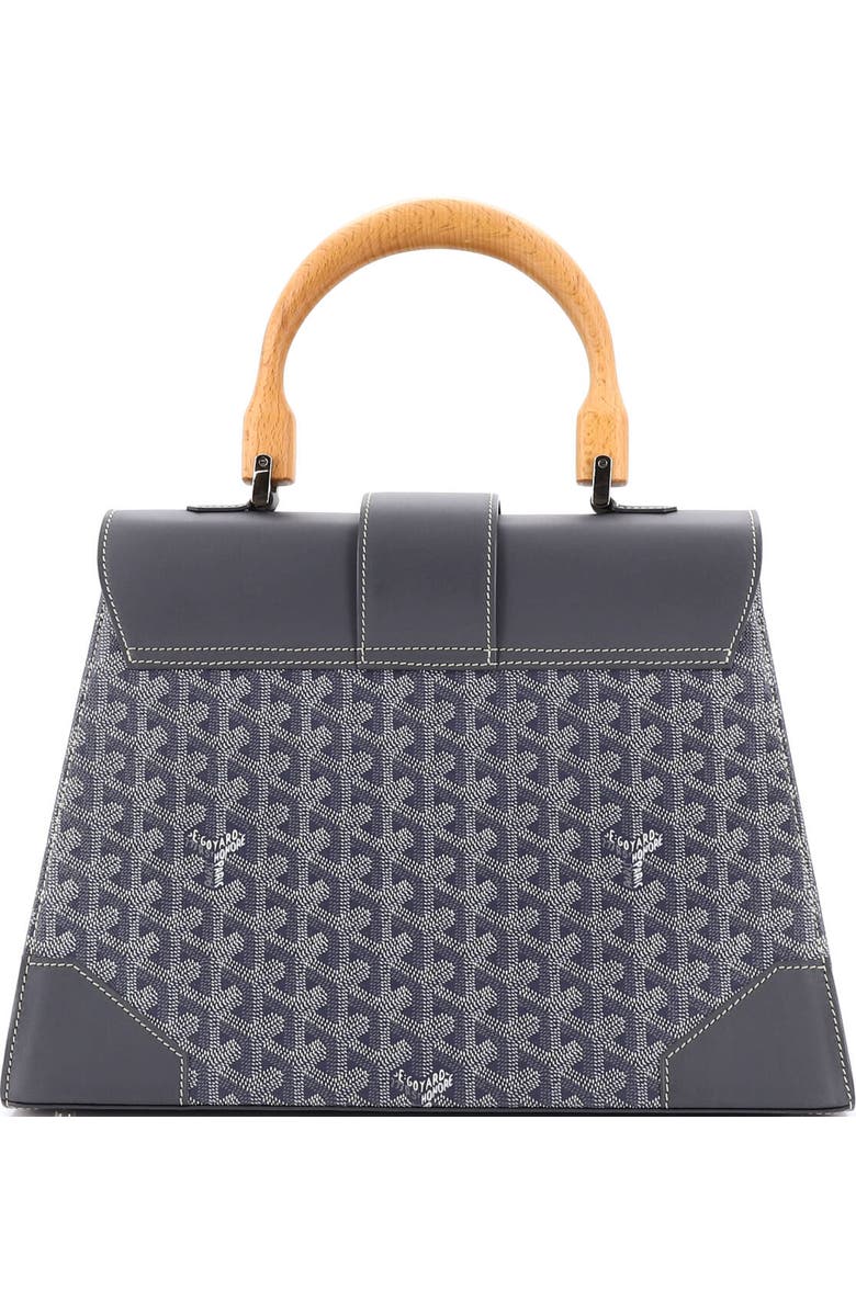 Pre-Owned Goyard Saigon Top Handle Bag Coated Canvas with Leather MM, Alternate, color, Gray
