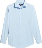 Mizzen+Main Leeward Trim Fit Grid Performance Button-Up Shirt
