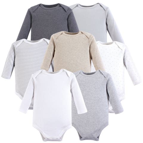 Cotton Long-Sleeve Bodysuits 7-Pack (Baby)