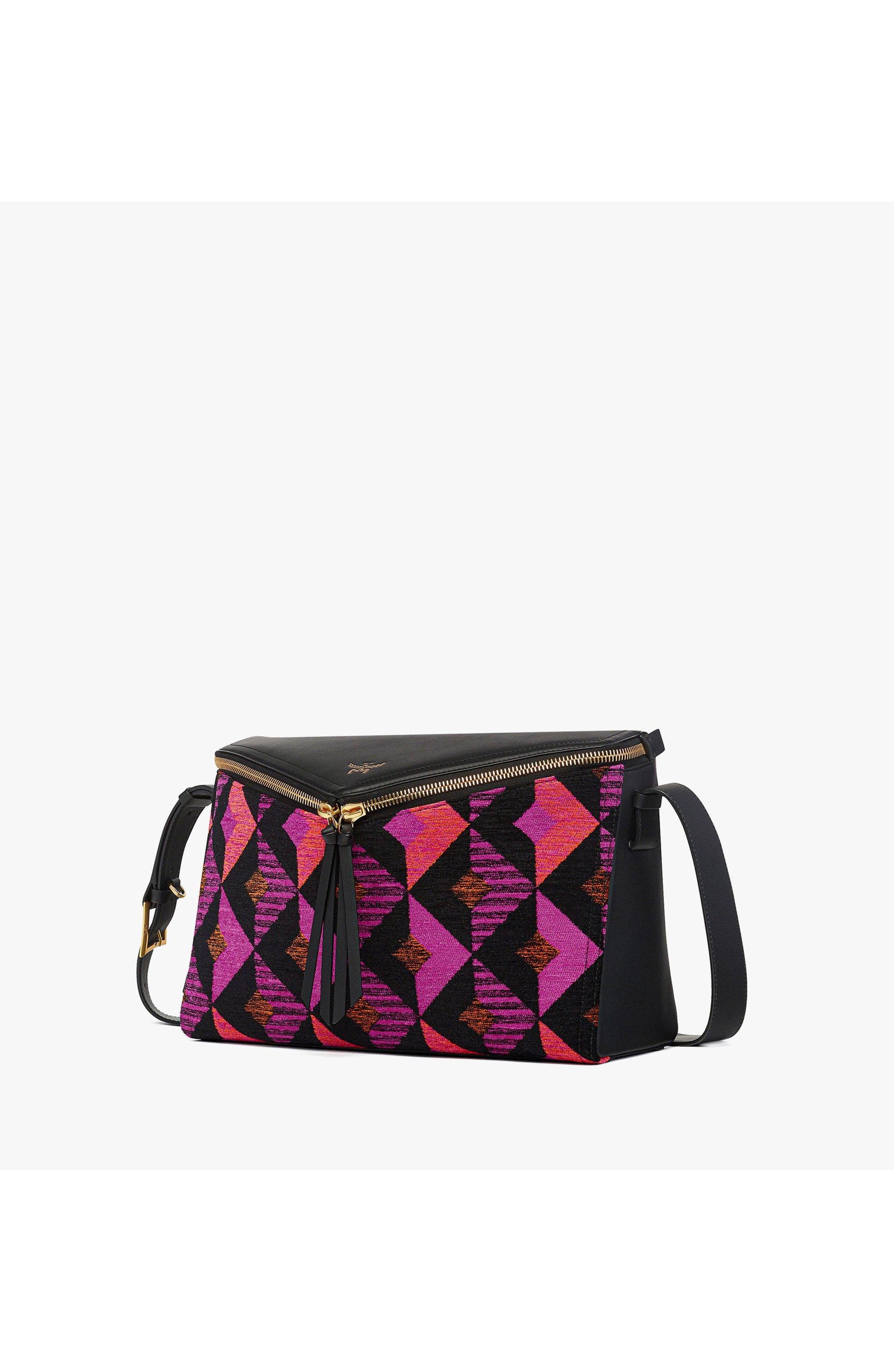 Medium Diamant 3D Shoulder Bag in Diamond Jacquard, Alternate, color, Multi