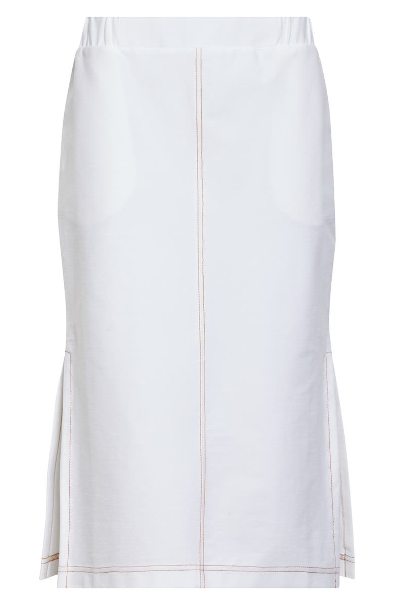 MM by Max Mara Otto Jersey Skirt, Alternate, color, Optical White