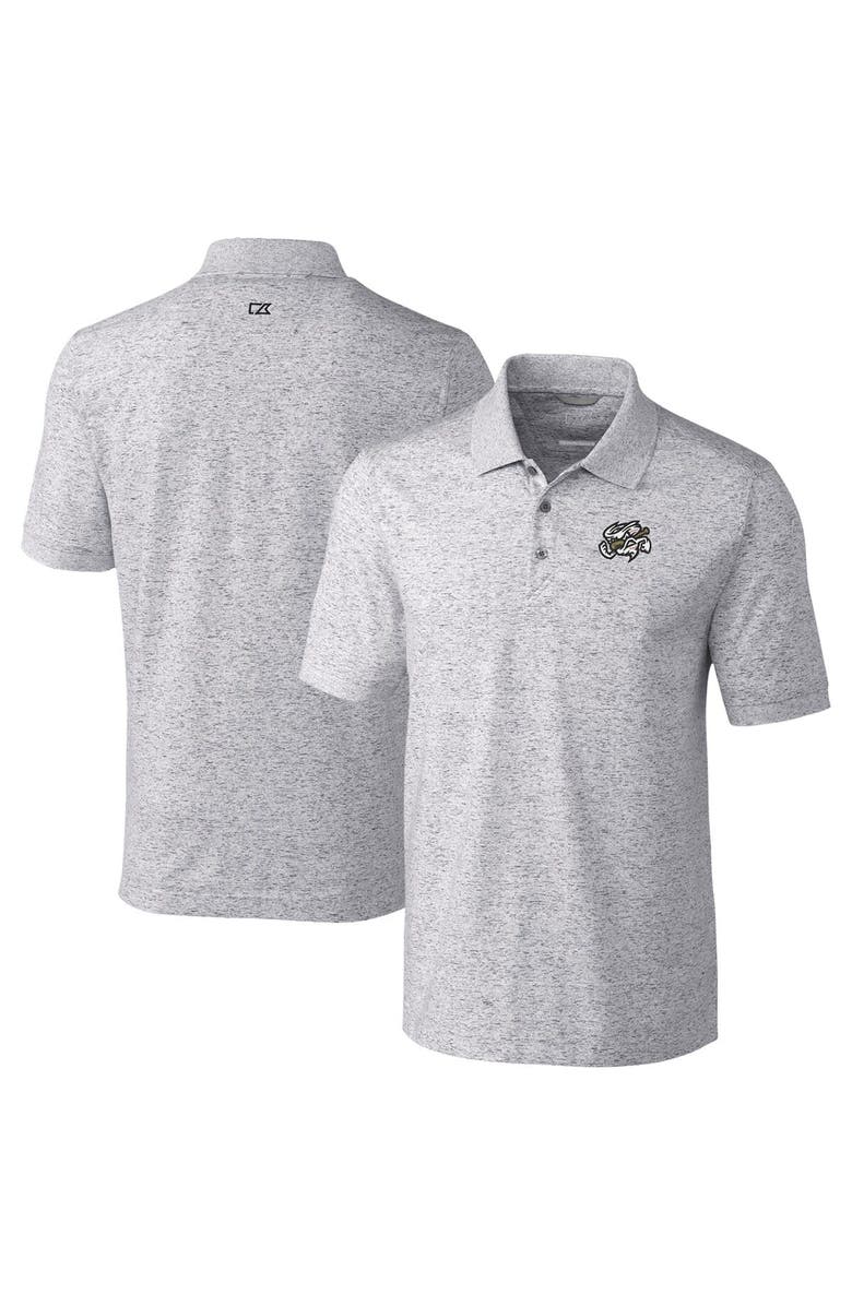 Cutter & Buck Men's Cutter & Buck Gray Omaha Storm Chasers Big & Tall DryTec Advantage Tri-Blend Space Dye Polo, Alternate, color, 