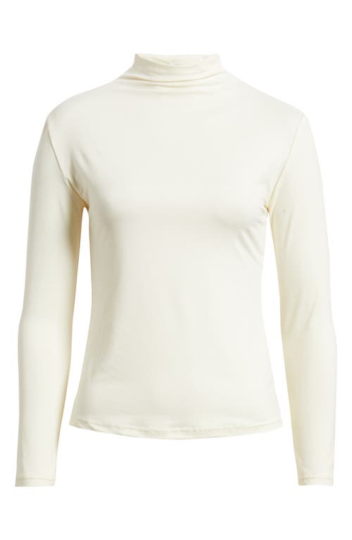 Nikki Lund Melody Funnel Neck Top In Neutral