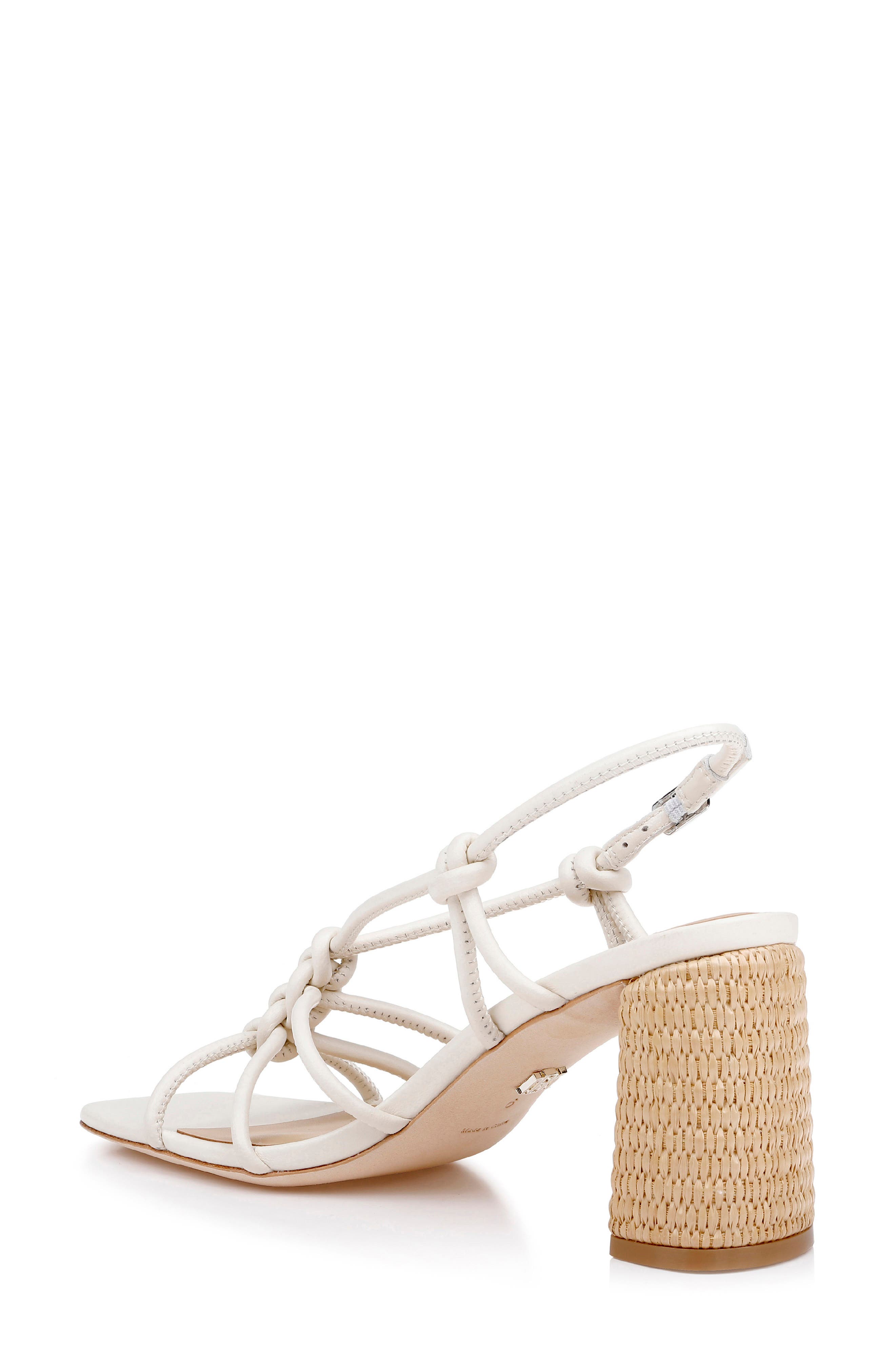 Badgley Mischka Collection Xiara Slingback Sandal, Alternate, color, Cream Leather