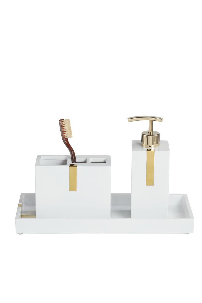 Houston Street 3-Piece Bathroom Set, Alternate, color, WHITE