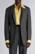 Bottega Veneta Four-Button Shetland Wool Sport Coat