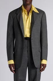 Bottega Veneta Four-Button Shetland Wool Sport Coat