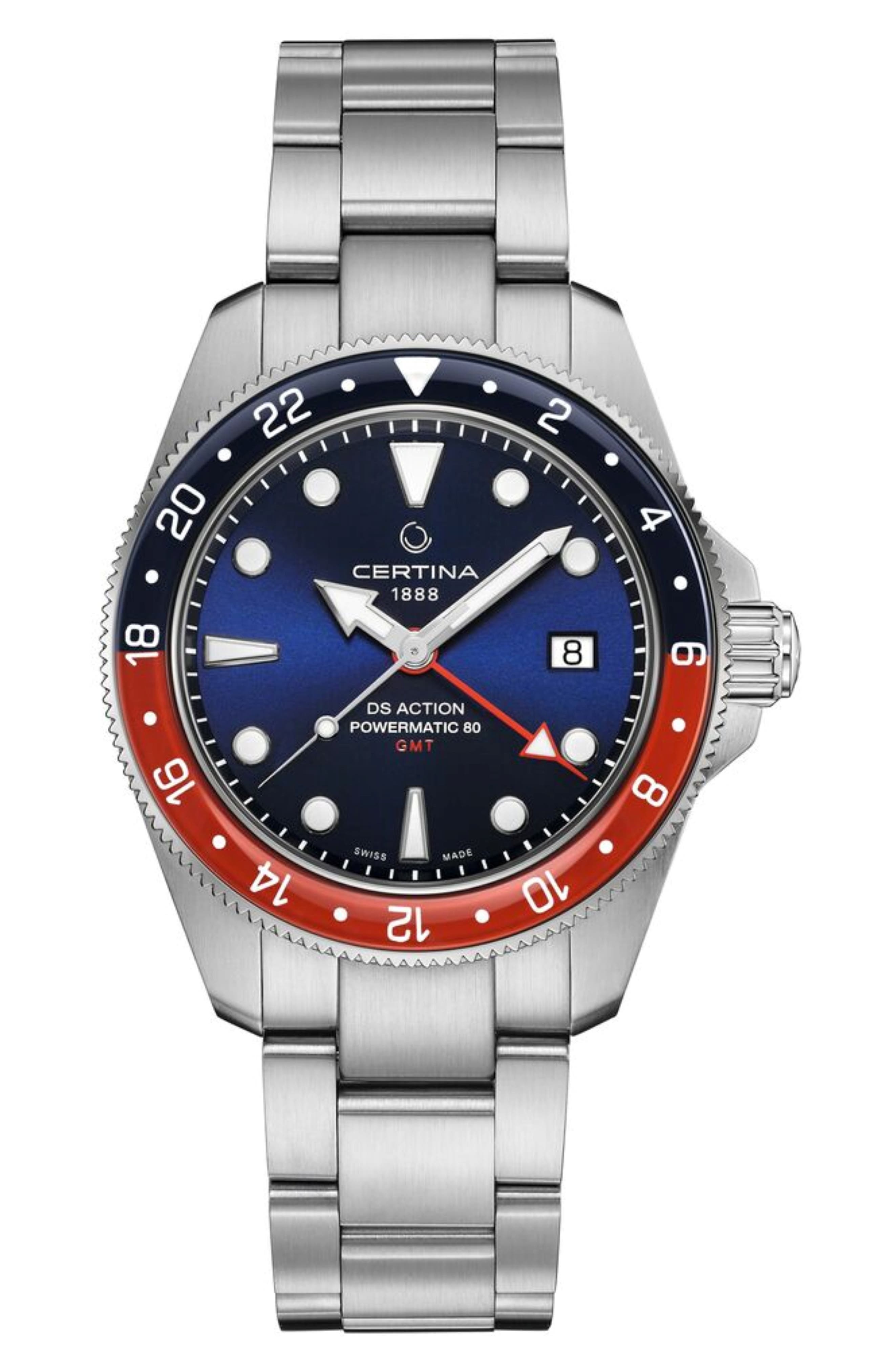 selected STAINLESS STEEL / BLUE DIAL