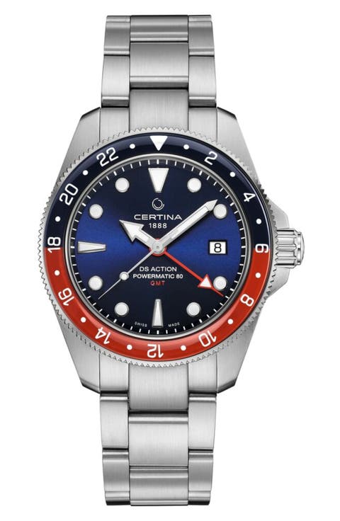 DS Action GMT Automatic Bracelet Watch, 41mm