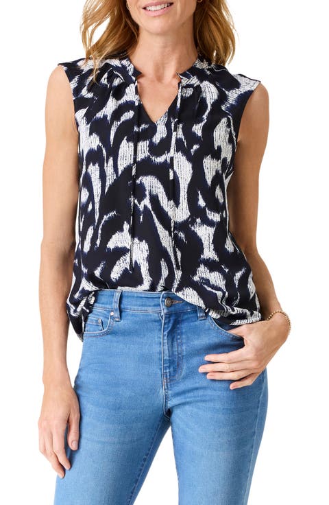 Shadow Stamp Sleeveless Top