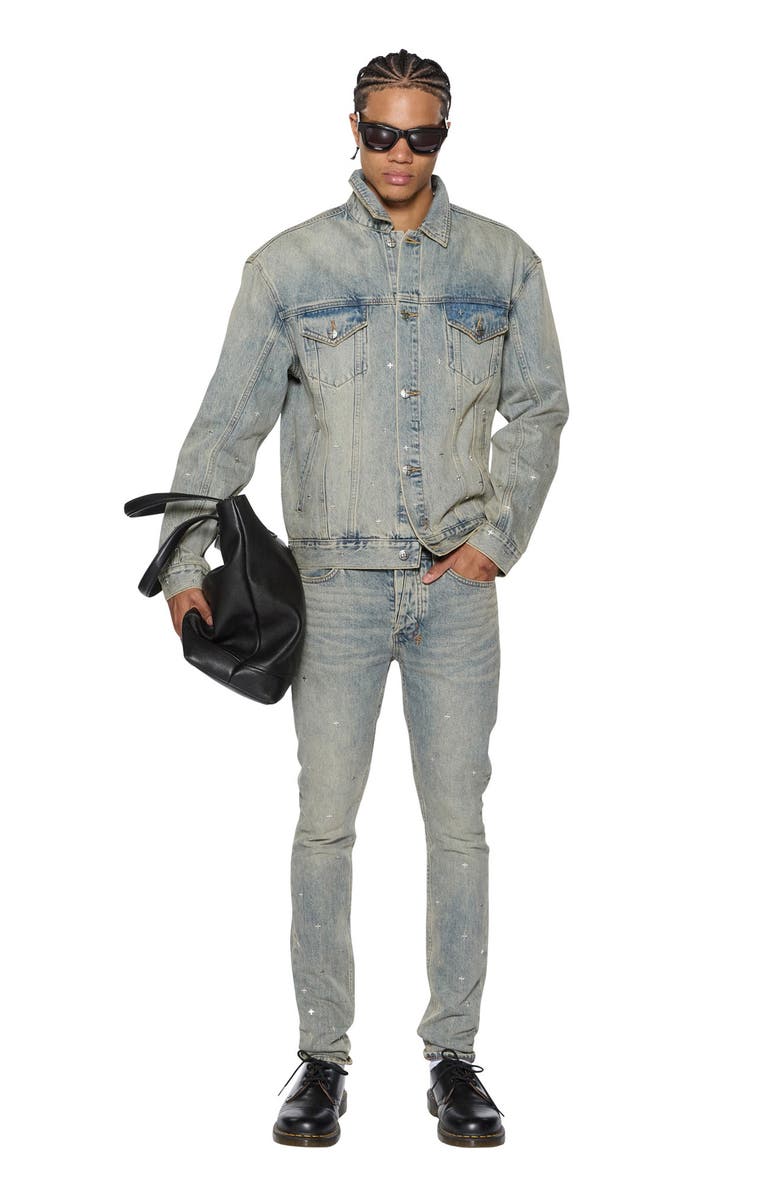 Ksubi Van Winkle Stagelight Metalik Skinny Jeans, Alternate, color, 