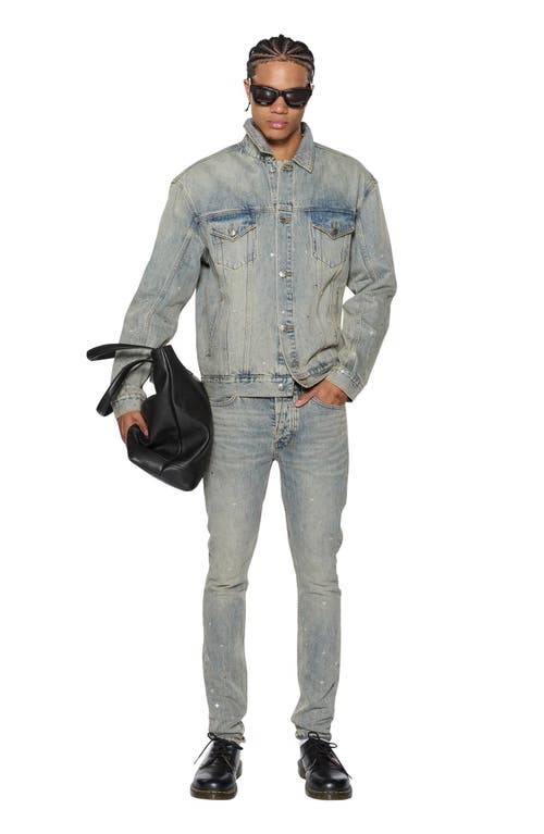 Ksubi Van Winkle Stagelight Metalik Skinny Jeans In Denim