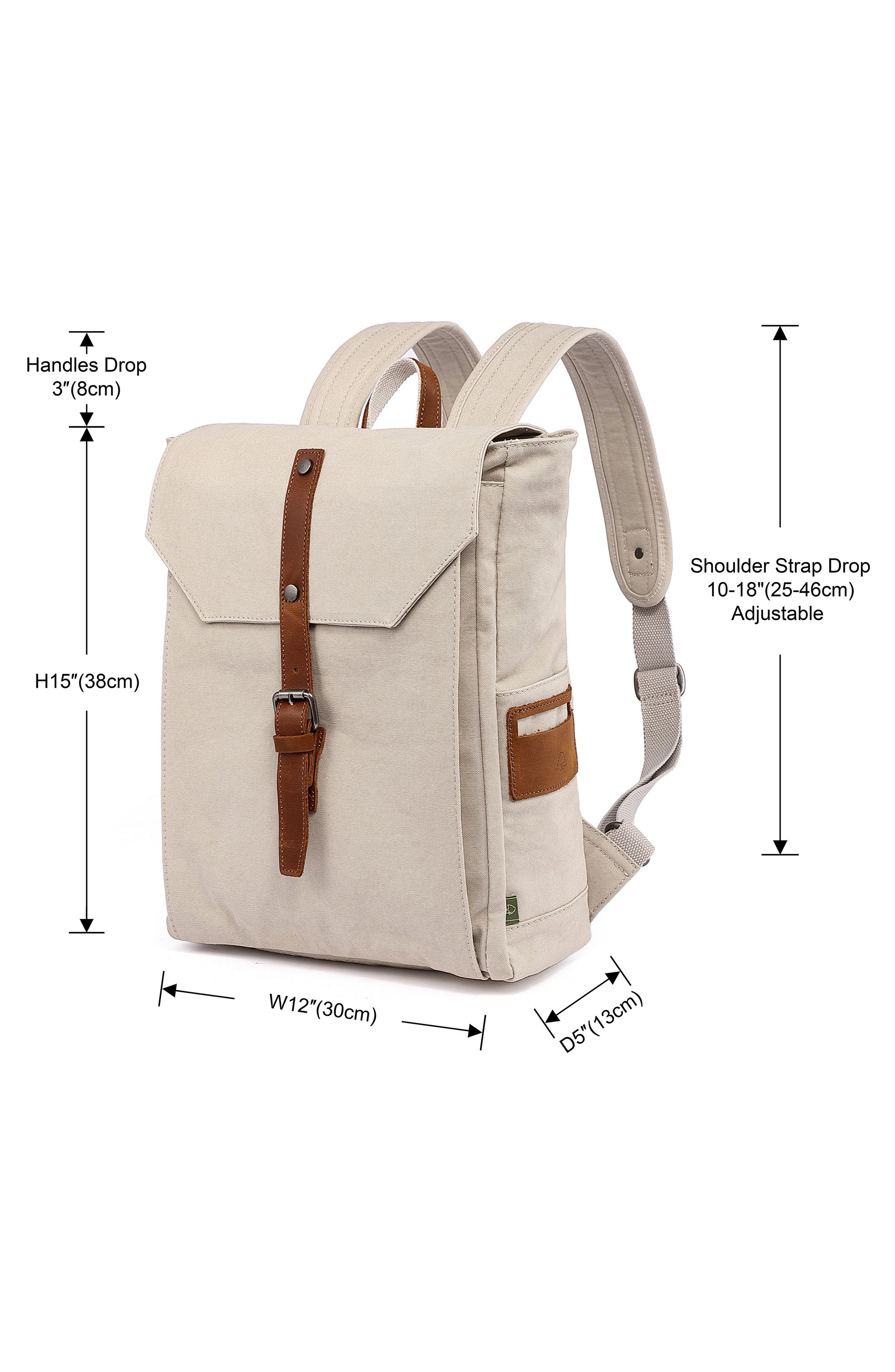 Sunny Trail Canvas Backpack, Alternate, color, IVORY